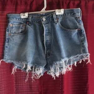 Vintage high waisted Levi cut-offs